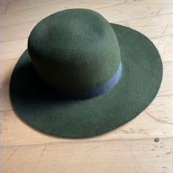 Fur Felt Flat Brim Fedora Hat - Picture 3 of 9